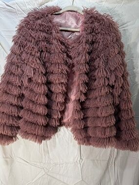 Pink Faux Fur Jacket